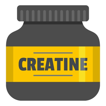 Sport protein icon. Flat illustration of sport protein vector icon for web.のイラスト素材