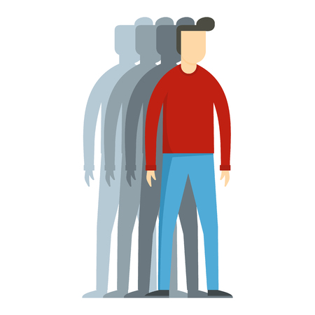 Flat illustration of man vector icon for webのイラスト素材