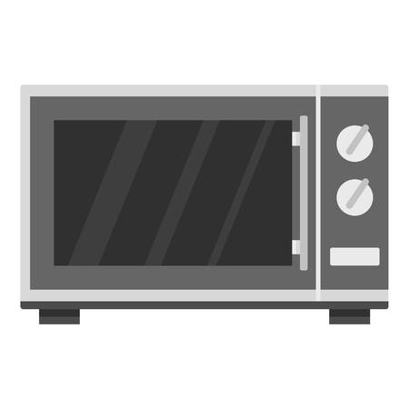Kitchen microwave oven icon. Cartoon illustration of kitchen microwave oven vector icon for webのイラスト素材