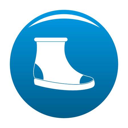 Woman shoes icon vector blue circle isolated on white background のイラスト素材