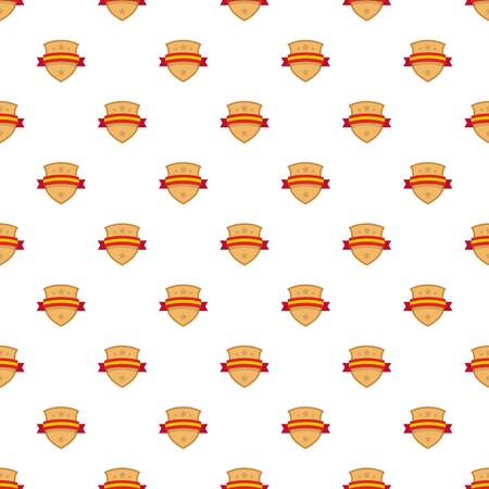 Badge knight pattern seamless in flat style for any designのイラスト素材