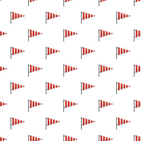 Meteorology windsock pattern seamless in flat style for any designのイラスト素材