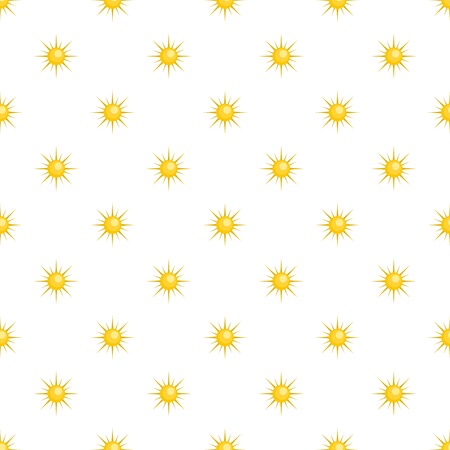 Sun pattern seamless in flat style for any designのイラスト素材