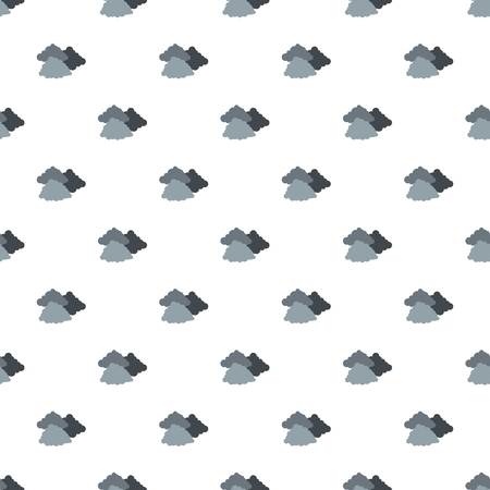 Dark cloudy pattern seamless in flat style for any designのイラスト素材