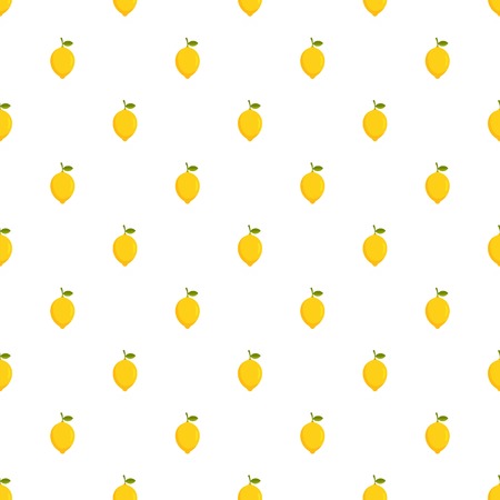 Lemon pattern seamless in flat style for any designのイラスト素材