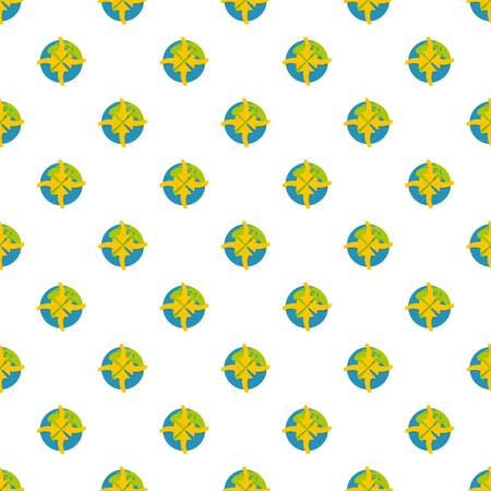 Arrow in world pattern seamless in flat style for any designのイラスト素材