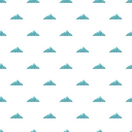 Alpine mountain pattern seamless in flat style for any designのイラスト素材