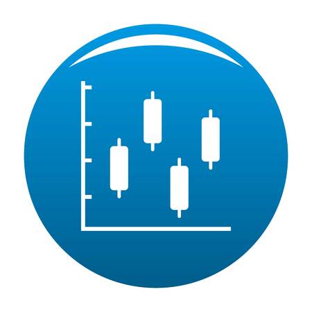 New diagram icon vector blue circle isolated on white backgroundのイラスト素材