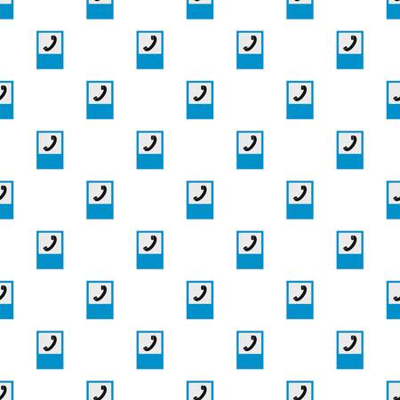 Handset pattern seamless in flat style for any designのイラスト素材