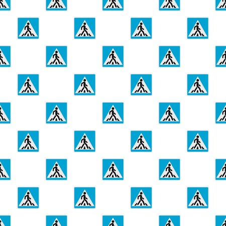 Pedestrian pattern seamless in flat style for any designのイラスト素材