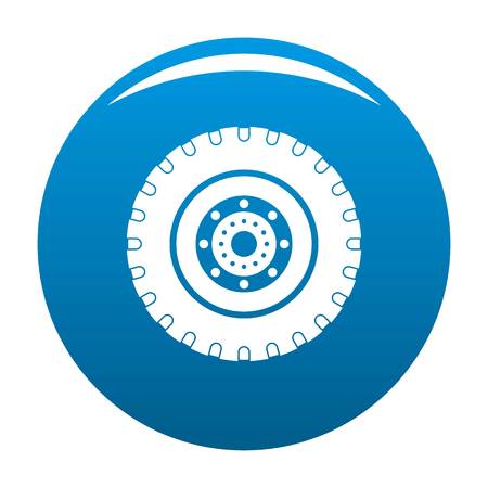 Tyre icon vector blue circle isolated on white background のイラスト素材