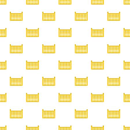 Fence with column pattern seamless in flat style for any designのイラスト素材