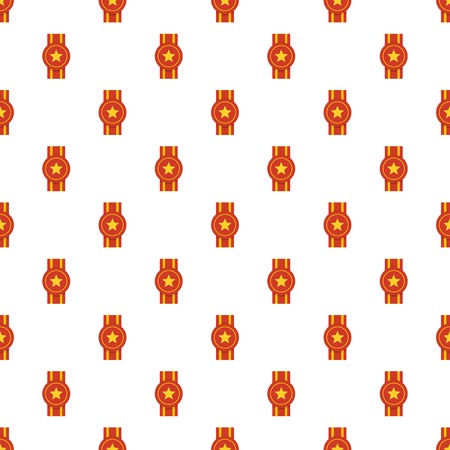 Award ribbon pattern seamless in flat style for any designのイラスト素材