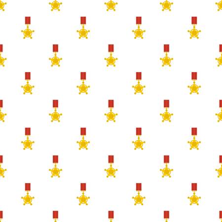 Medal pattern seamless in flat style for any designのイラスト素材