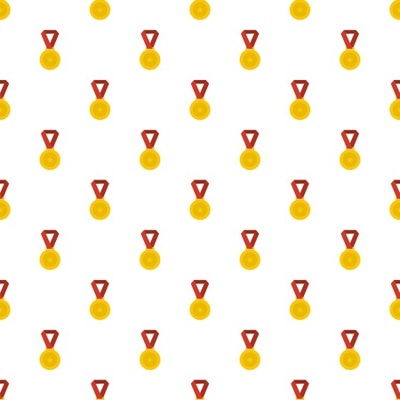 Medal pattern seamless in flat style for any designのイラスト素材
