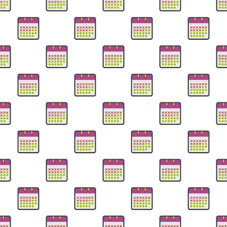 Calendar plan pattern seamless in flat style for any designのイラスト素材