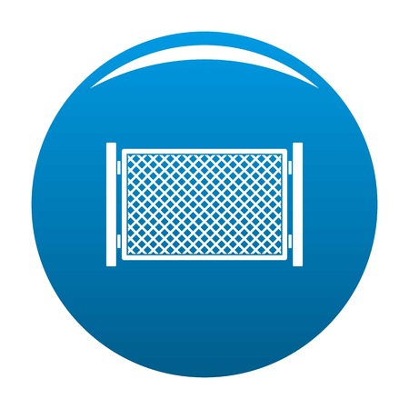 Fence in town icon vector blue circle isolated on white background のイラスト素材