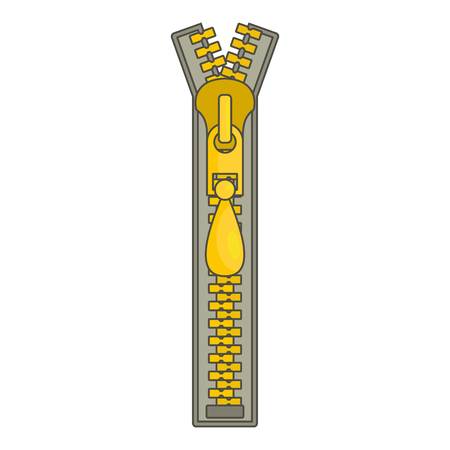 Small zip icon. Cartoon illustration of small zip vector icon for webのイラスト素材