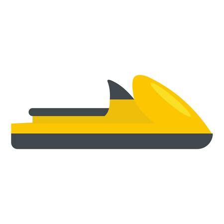Boat icon. Flat illustration of boat vector icon for webのイラスト素材