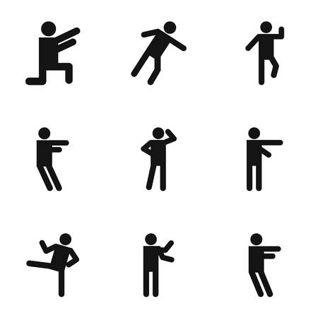 Movement icons setのイラスト素材