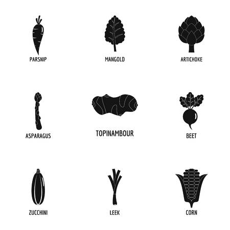 Floristic icons set. Simple set of floristic vector icons for web isolated on white backgroundのイラスト素材