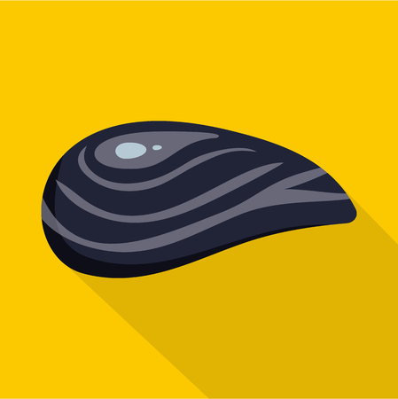 Flat illustration of aquatic shell vector icon for webのイラスト素材