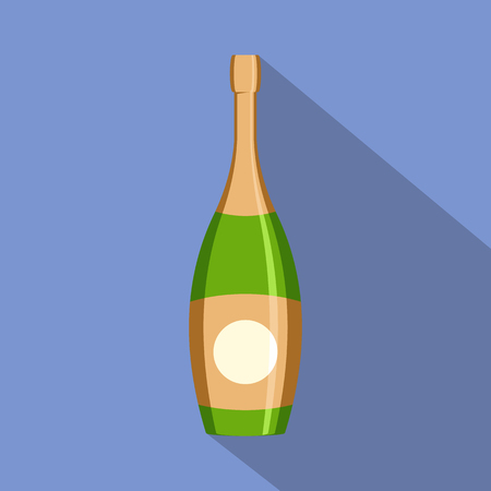 Flat illustration of party champagne vector icon for webのイラスト素材
