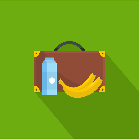 Lunchtime icon. Flat illustration of lunchtime vector icon for webのイラスト素材