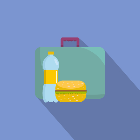 Flat illustration of breakfast vector icon for webのイラスト素材