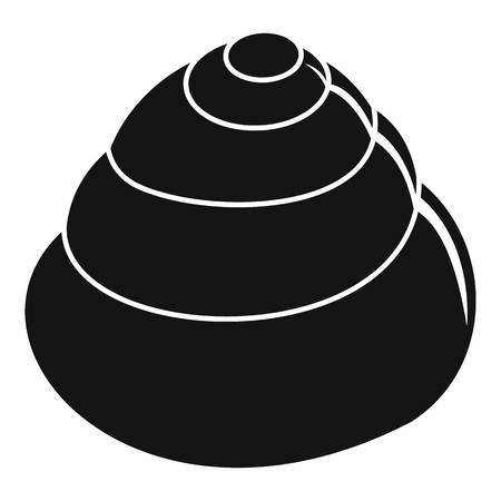 Animal shell icon. Simple illustration of animal shell vector icon for webのイラスト素材