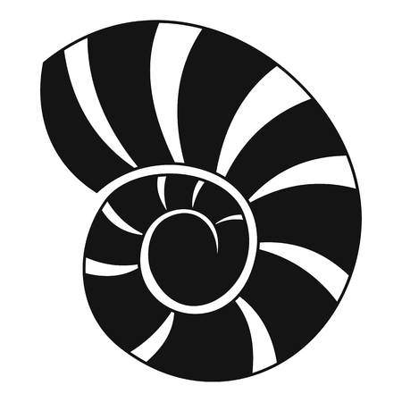 Reef shell icon. Simple illustration of reef shell vector icon for webのイラスト素材