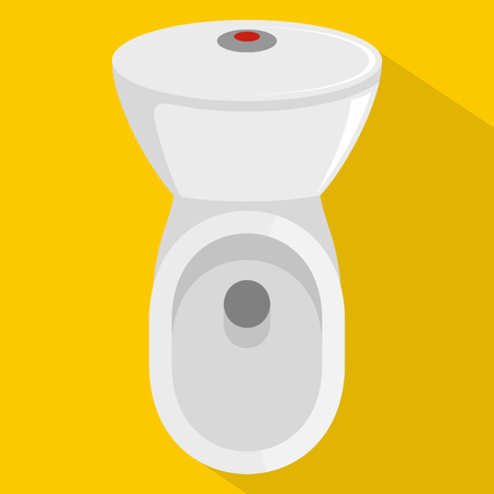 Toilet graphic element on colored Illustration.のイラスト素材