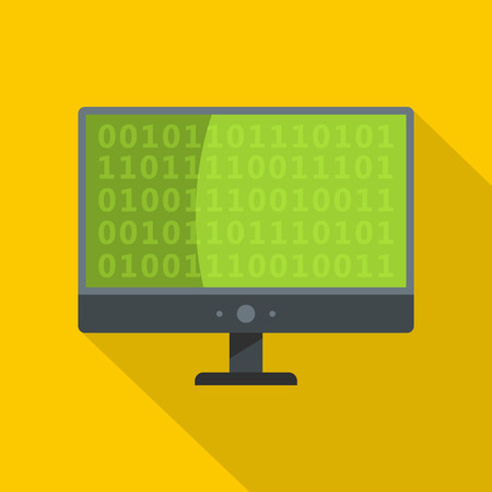 Code icon. Flat illustration of code vector icon for webのイラスト素材