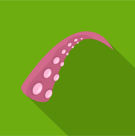 Octopus tentacle icon. Flat illustration of octopus tentacle vector icon for webのイラスト素材
