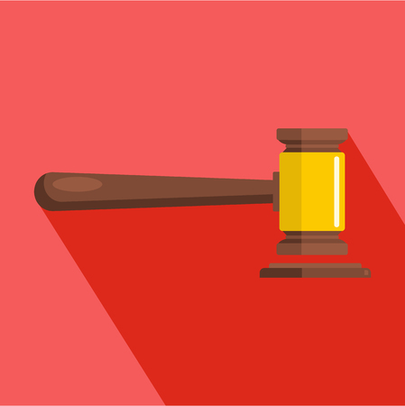 Justice icon. Flat illustration of justice vector icon for webのイラスト素材