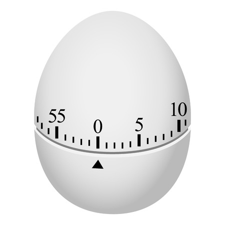 Egg timer mockup. Realistic illustration of egg timer vector mockup for webのイラスト素材