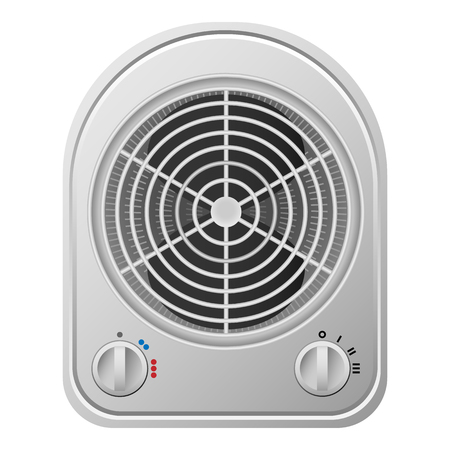 Fan mockup. Realistic illustration of fan vector mockup for webのイラスト素材