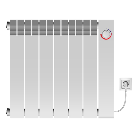 Interior heater mockup. Realistic illustration of interior heater vector mockup for webのイラスト素材