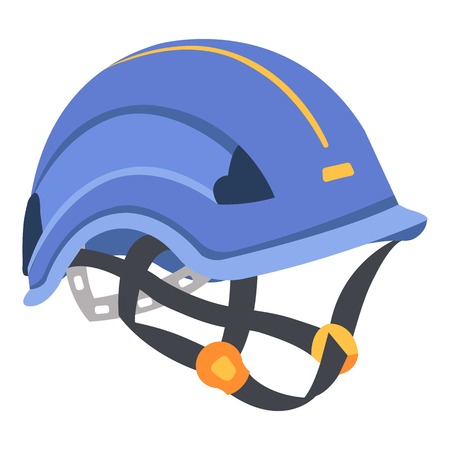Helmet icon. Flat illustration of helmet vector icon for webのイラスト素材