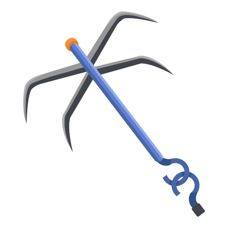 Ax climbing icon. Flat illustration of ax climbing vector icon for webのイラスト素材