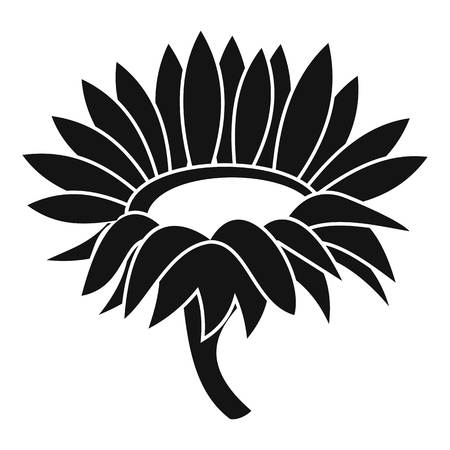 Blossoming sunflower icon. Simple illustration of blossoming sunflower vector icon for webのイラスト素材