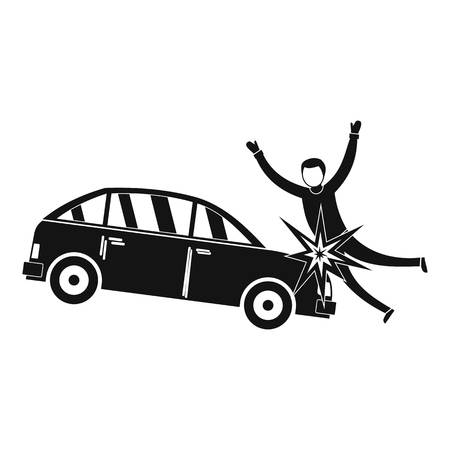 Knock down icon. Simple illustration of knock down vector icon for webのイラスト素材