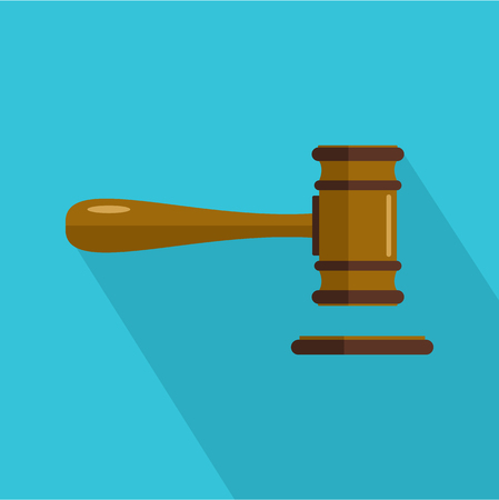 Court icon. Flat illustration of court vector icon for webのイラスト素材