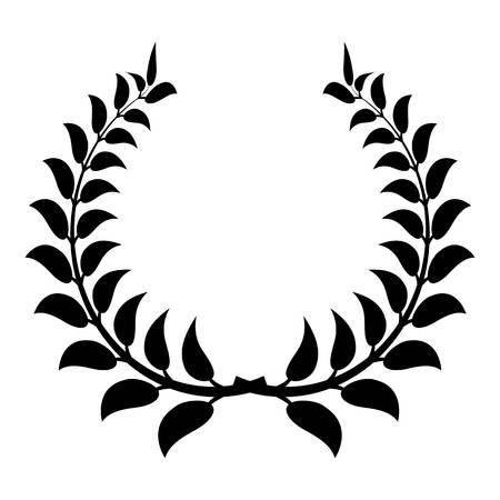 Plant wreath icon. Simple illustration of plant wreath vector icon for webのイラスト素材