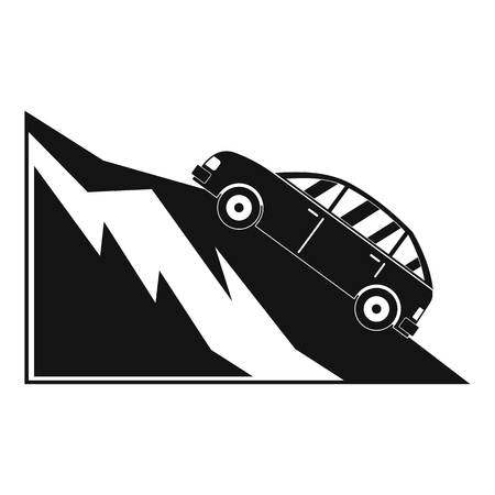 Mountain accident icon. Simple illustration of mountain accident vector icon for webのイラスト素材