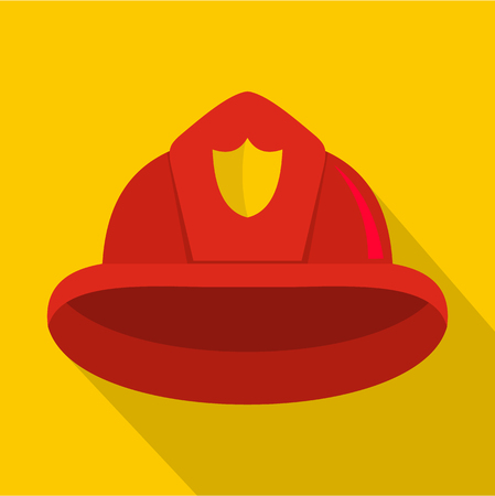 Helmet icon. Flat illustration of helmet vector icon for webのイラスト素材