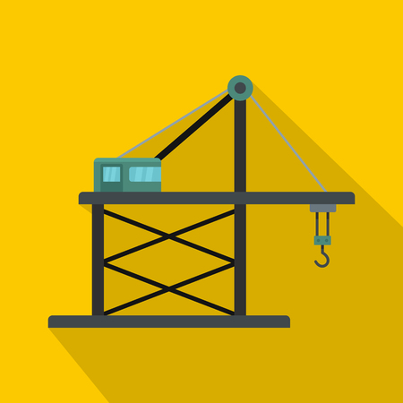 Platform crane icon.のイラスト素材