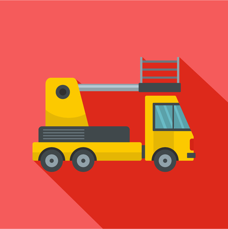 Lorry platform icon. Flat illustration of lorry platform vector icon for webのイラスト素材