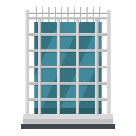 House icon. Flat illustration of house vector icon for webのイラスト素材