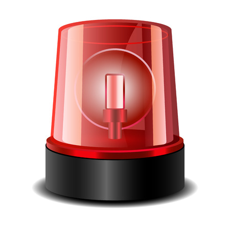Ambulance siren icon. Realistic illustration of ambulance siren vector icon for webのイラスト素材
